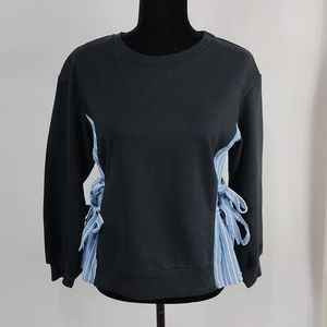 Anthropologie Porridge Side Tie Sweatshirt
